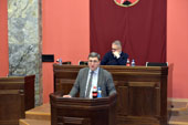 Deputy Finance Minister Giorgi Kakauridze introduced the draft budget to the Committee. Photo: Parliament of Georgia
